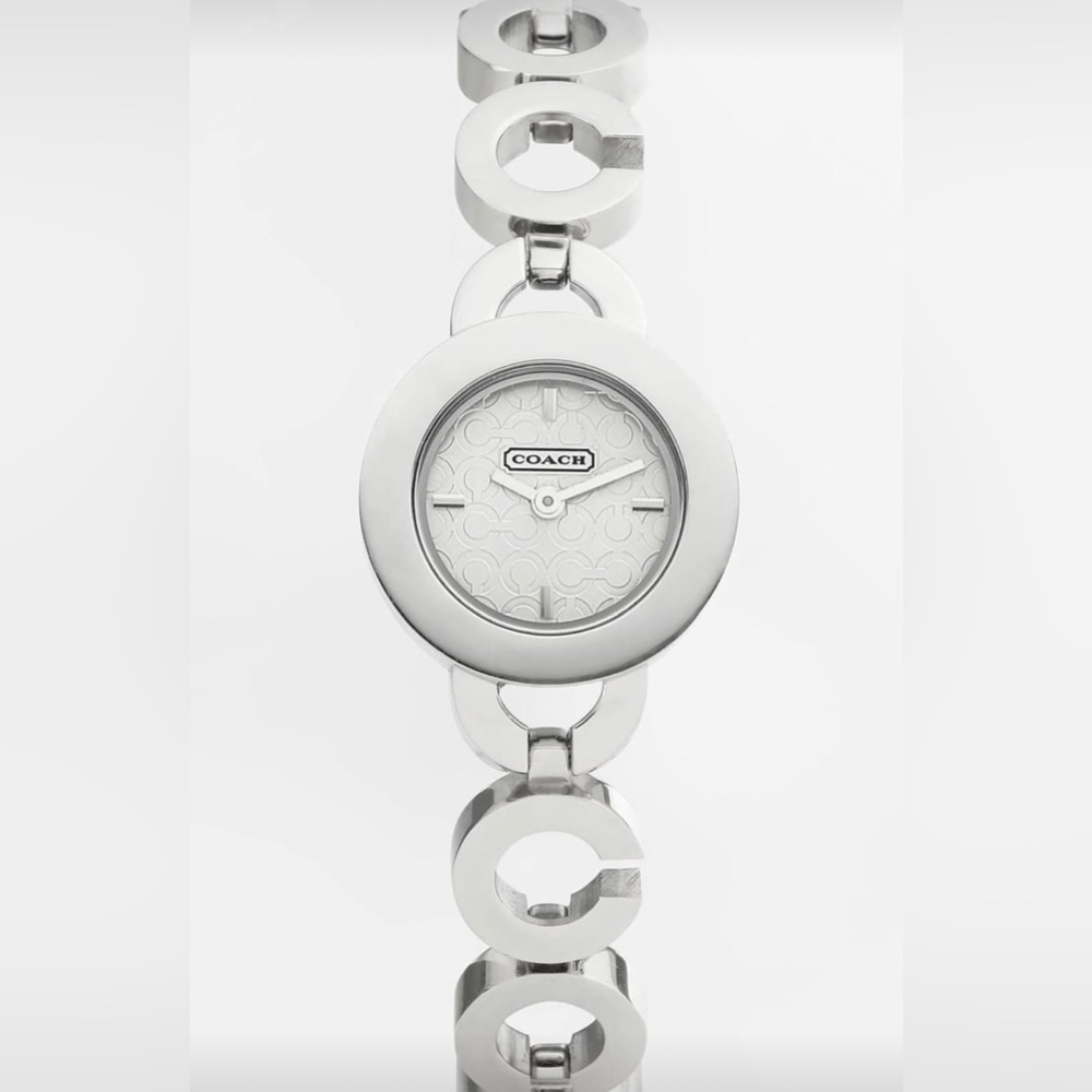 Coach Signature “Krisy” C-Link Bracelet stainless steel quartz watch